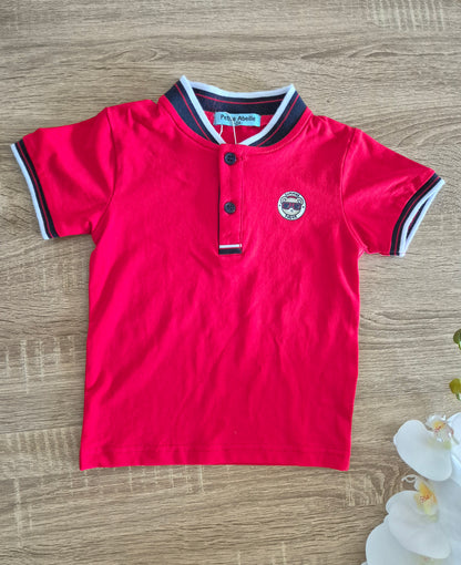 BILIK Ensemble de Polo Brodé pour jeune garçon avec colle et Short